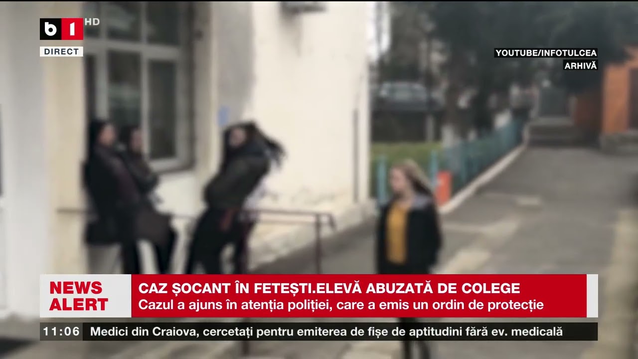 ELEVĂ ABUZATĂ DE COLEGE LA UN LICEU DIN FETEȘTI_Știri B1TV_4 nov. 2025
