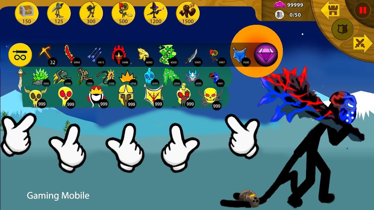 HACK INFINITY SUMMON ALL ITEMS ARMY ZOMBIE KAI, GRIFFON , FINAL BOSS | STICK WAR LEGACY MOD