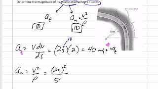 Dynamics - Normal and Tangential Particle Motion Example 2
