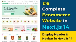 #6 Build a Full Stack E-Commerce Website with Next.js 14, Strapi CMS | Dynamic Header 🔥🔥🔥🔥