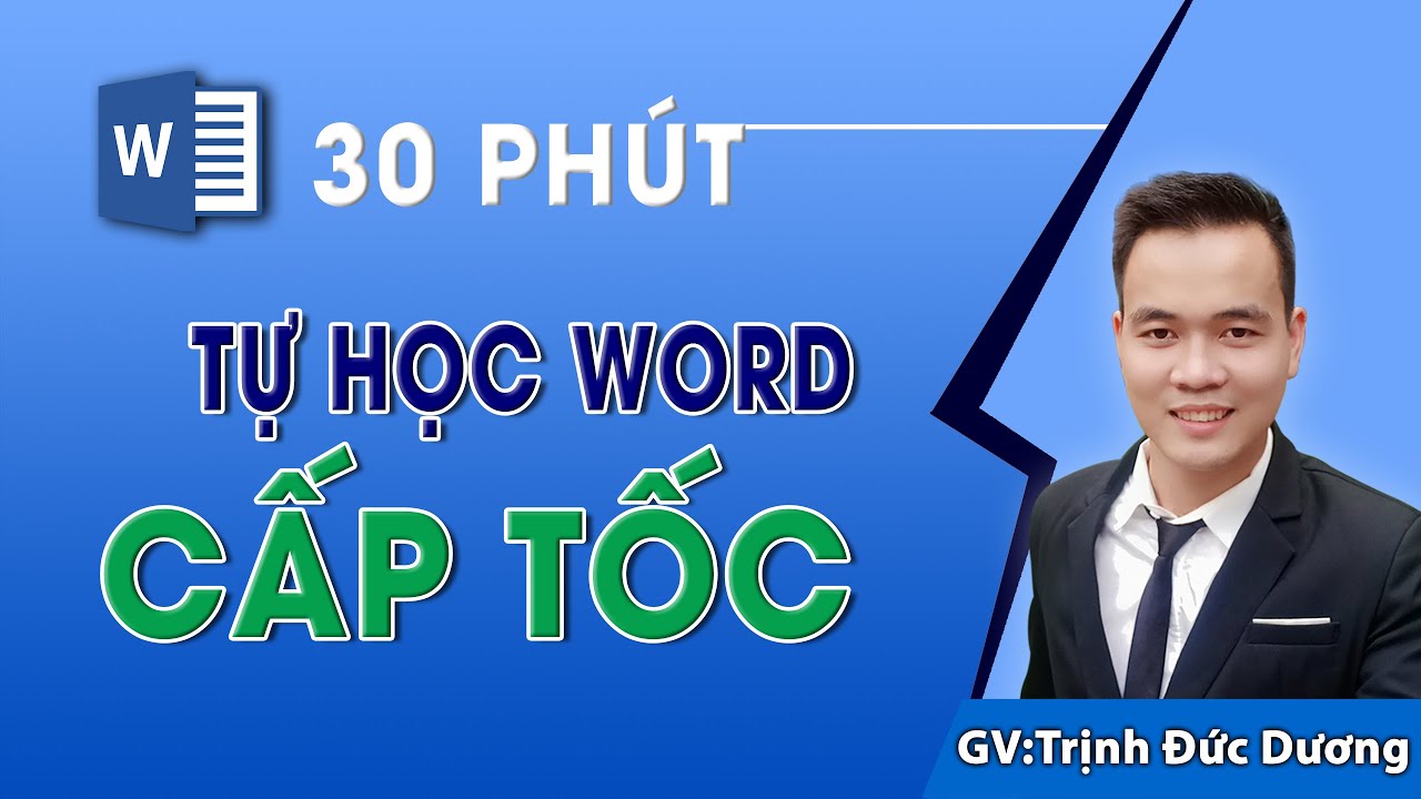 Tự học Word Cơ bản cấp tốc, Hoàn thành báo cáo trong... - youtube