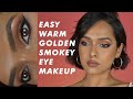 Warm Smokey Eye Makeup (Tips for hooded eyes)