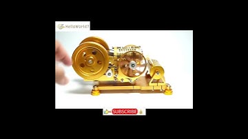 #helloworld7#Vacuum Flame Licker Stirling Engine Model #stirling engine#tiny engines