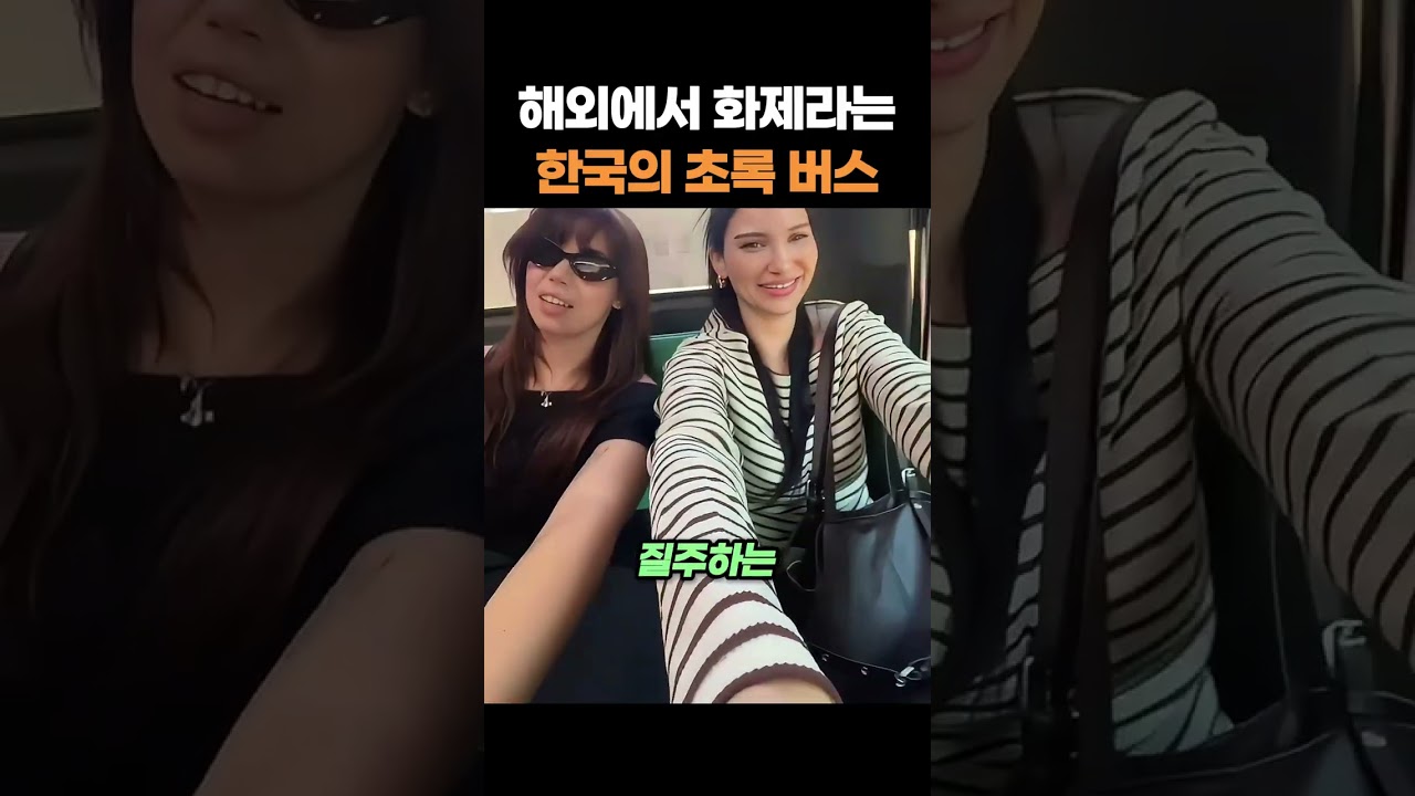 해외에서 화제라는 한국의 초록 버스