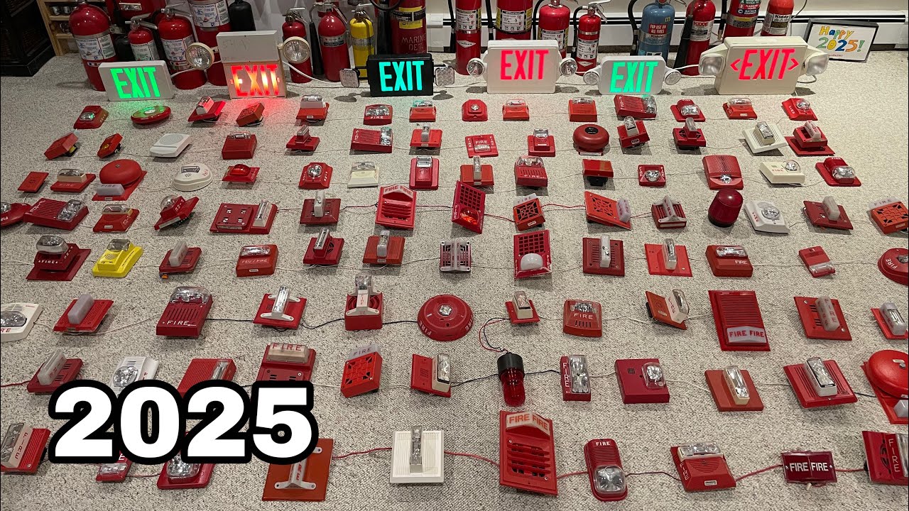 2025 New Years Fire Alarm Sounding - 115 Fire Alarms Going Off at Once ...