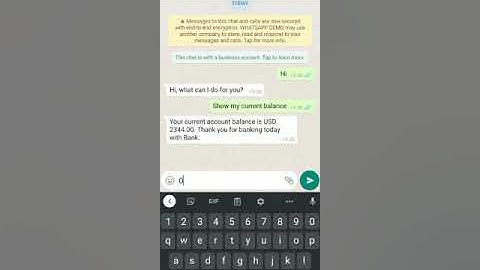 WhatsApp KG Banking Demo