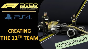 F1 2020 My Team Part 1 - PS4 - Team Creation - Let