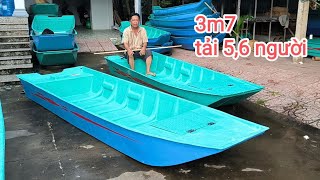 XUỒNG CẮT LÁI 3m7 MẪU MỚI ĐI 5,6 người. LƯỜN BẰNG ĐI VỮNG.sáu hoà 0766.952.171