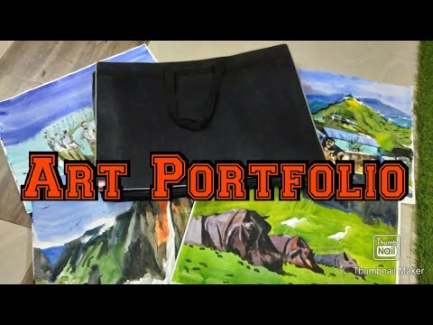 Art portfolio case 18 x 24; great art bag for artist. art tote and art  backpack carry art supplies 