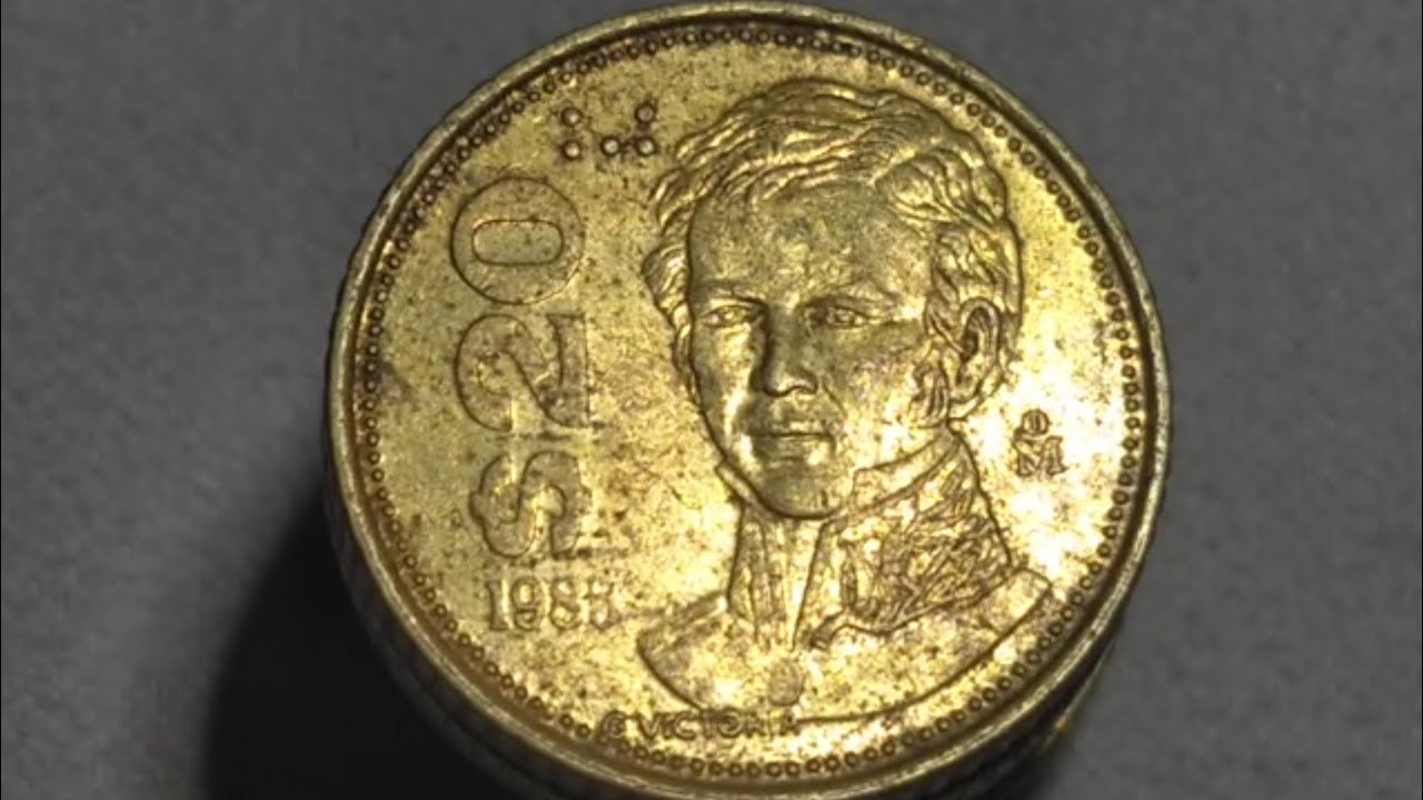 $20 pesos moneda de G.Victoria primer Presidente de México 
