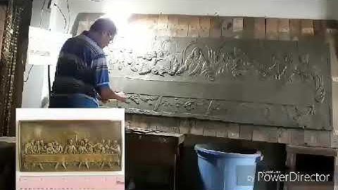 Phù điêu bức tranh Bữa Ăn Tối Cuối Cùng  Cenacolo / L