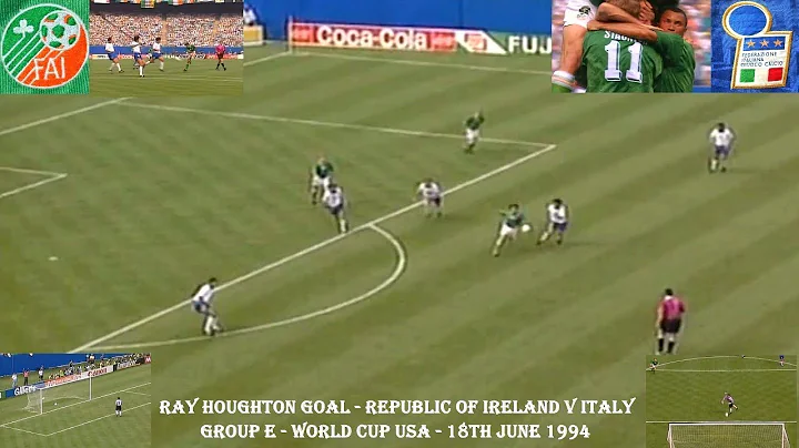 Ray Houghton GoalRepublic of Ireland v ItalyWorld ...
