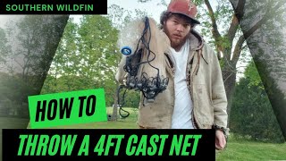 How to throw a 4ft cast net 