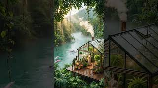 Deep Jungle | River Sound | 4K Nature Relaxation #shorts #explore #love #asmr #youtubeshorts