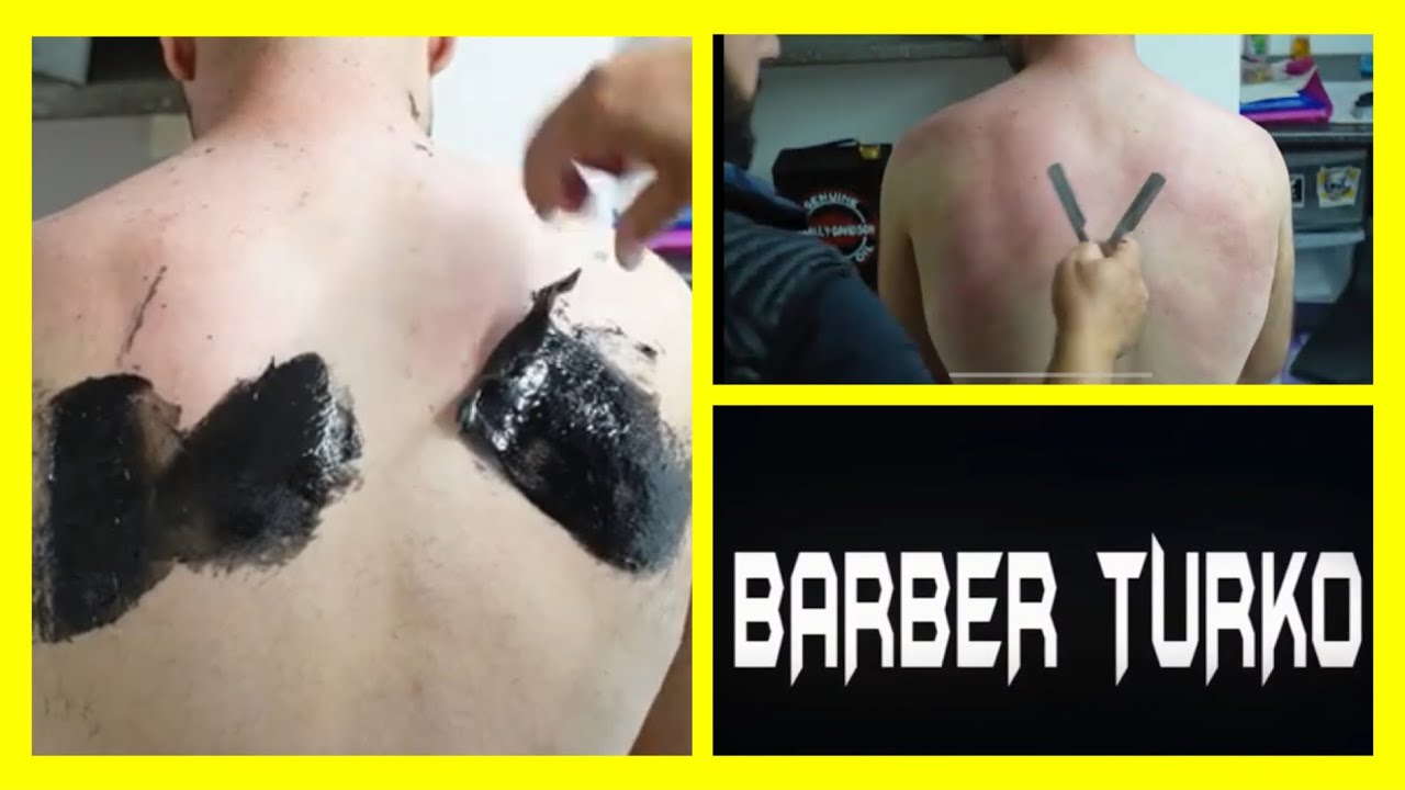 Neck and Back Waxing Razor Finish Barber Turko