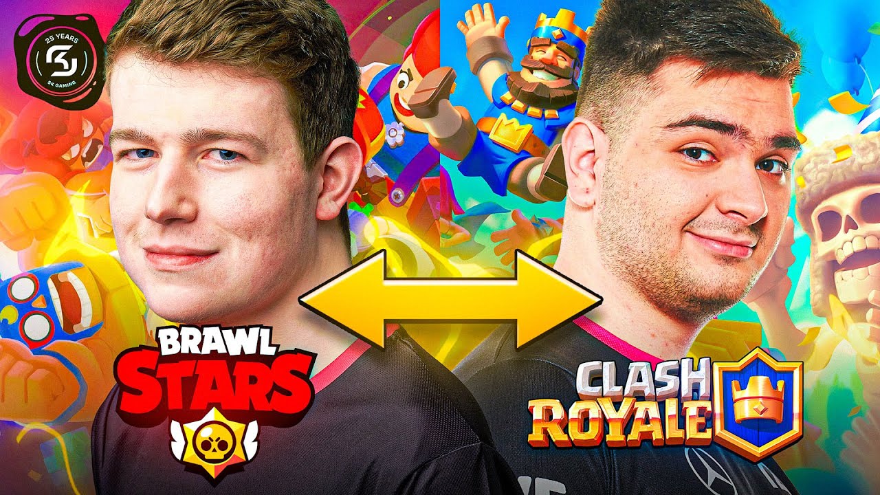 Symantec thinks BigSpin SUCKS at CR | We made our Brawl Stars and Clash Royale teams SWAP GAMES