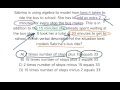 Modeling Bus Ride with Algebra