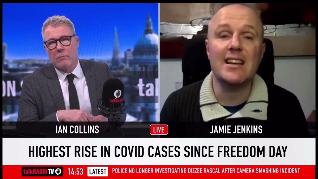 Jamie Jenkins chat with Ian Collins on Talk Radio on the rise in Covid