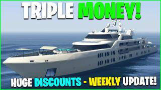 DOUBLE \& TRIPLE MONEY, DISCOUNTS \& LIMITED TIME CARS IN DEALERSHIPS - GTA ONLINE WEEKLY UPDATE!
