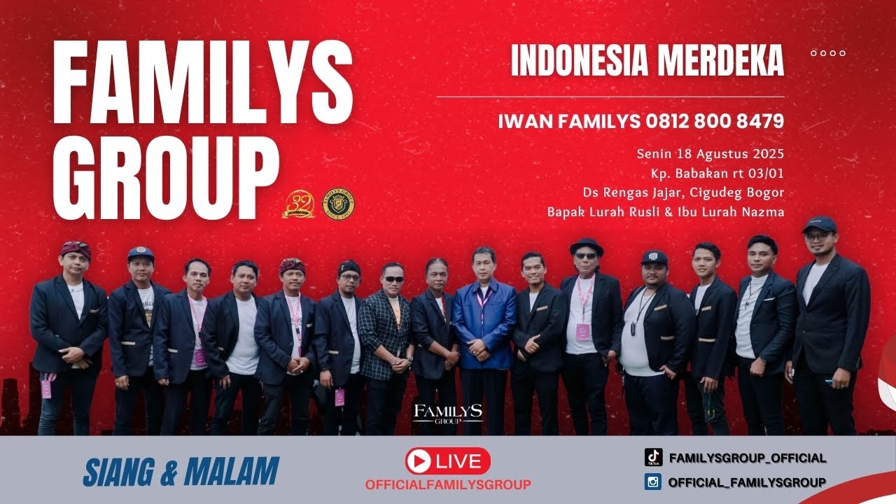 Live Familys Group Edisi Kp Babakan Ds Rengas Jajar Cigudeg Bogor | Senin 18 Agustus 2025 (SIANG)