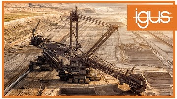 Soluções igus® para mineração - Aplicações em retomadoras (stacker reclaimers)