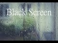 Regen gegen Fensterscheibe, 5 Stunden, Black Screen