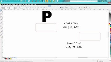 Corel Draw Tips & Tricks Center Text on a name Tag two ways