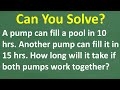 Algebra Word Problems Quiz