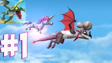 Hungry Dragon - Gameplay Walkthrough part 1 - Nibbler Dragon (iOs, android)