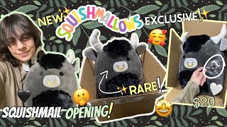 New EXCLUSIVE SquishMail COW Opening Review FIRST Fully-black Cow Only on Squishmallows com