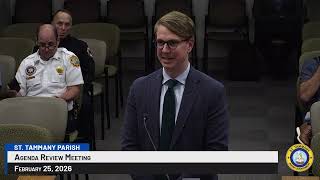 St. tammany Parish Agenda Review Committee :February 25, 2026