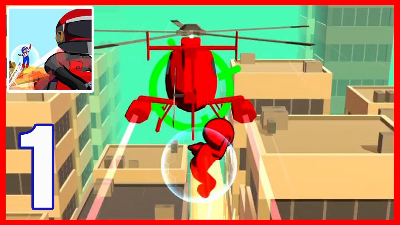 Hero VS Criminal - Gameplay Walkthrough Part 1 - All Levels 1-15 (Android,iOS)