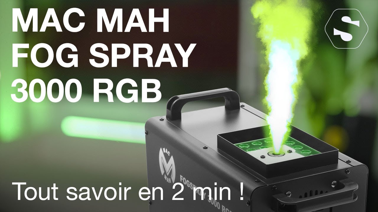 Machine à Fumée Mac Mah Fog Spray 3000 RGB - SonoVente.com 