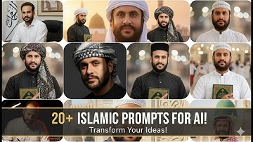 📸AI Islamic Photo Editing | Islamic prompts for Mans | Kaaba & Madina Profile Picture  #ai #gemini