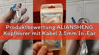 Produktbewertung ALIANSHENG Kopfhörer mit Kabel 3.5mm In-Ear Ohrhörer mit Mikrofon und Lautstärkereg