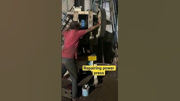 Repairing power press machine #mechanicalengineering #powerpressmachine #viral #viralvideo