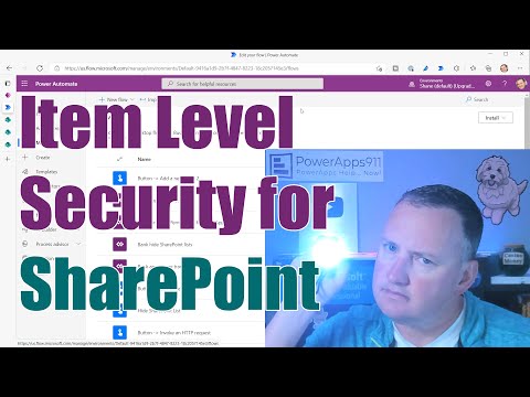 PowerApps SharePoint Item Level Permissions via Power Automate