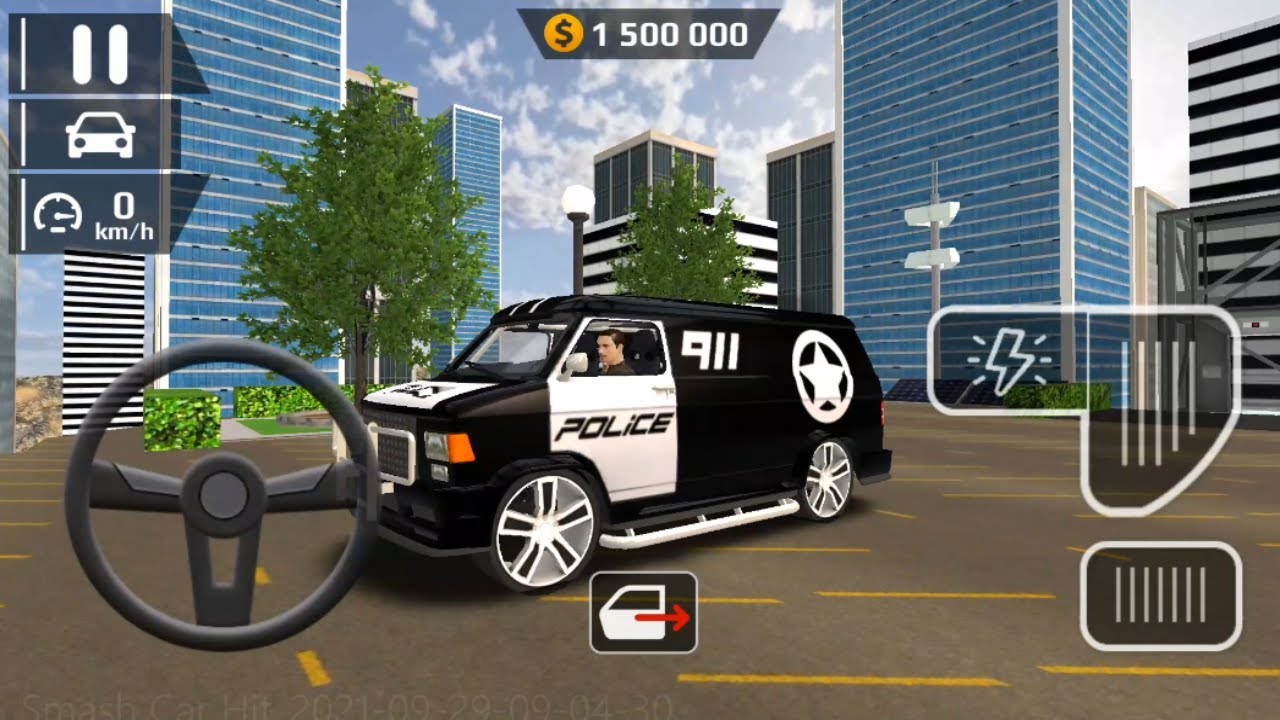 Smash Car Hit Car Driving Simulator - Police Van 911 Driving Stunt Pro Coop Driver Android Gameplay