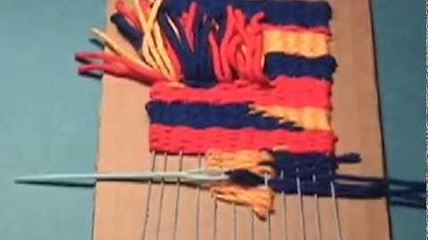 Weaving on a Cardboard Loom (version 2)