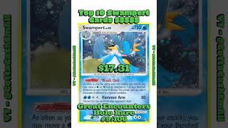 Top 10 Most Expensive Swampert Pokémon Cards EVER 💸 #pokemon #pokemoncards #pokémon #top10 #tcg