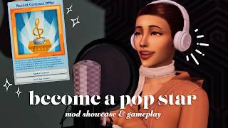 how to become a pop star in the sims 4 l world tour mod showcase & gameplay