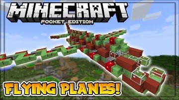 THE BIGGEST FLYING MACHINE in MCPE!! // 0.15.1 Slime Block Creation - Minecraft PE (Pocket Edition)
