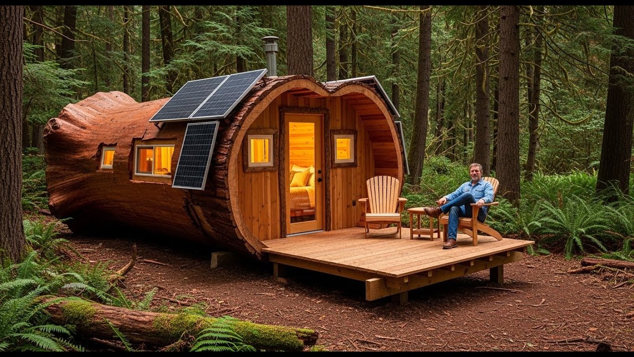 Man Builds a Luxury Bushcraft Shelter in the Deep Forest | Cozy ...