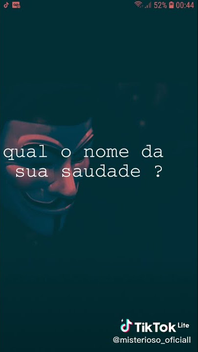 Qual  o nome  da saudade?