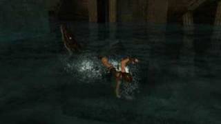 Tomb Raider Anniversary - Weird Croc Glitch