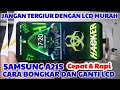 Cara ganti lcd samsung A21s || How to replace the Samsung A21s LCD quickly and neatly.