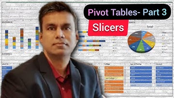 AKV: Pivot Tables, Charts, Dashboards in MS Excel (Part 3)