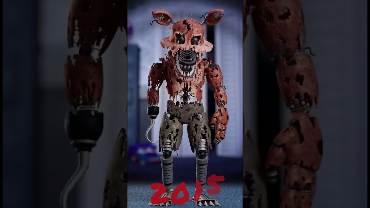 Evolution of foxy the pirate fox! 