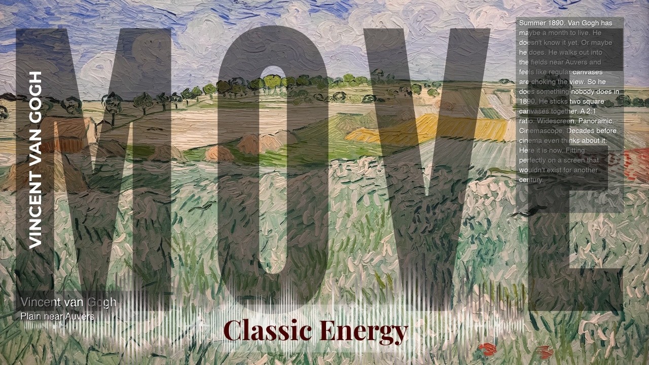 Move - Classic Energy with Van Gogh | Plain near Auvers & others