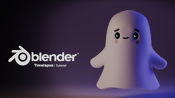 A Cute Ghost I A Blender Timelapse Tutorial